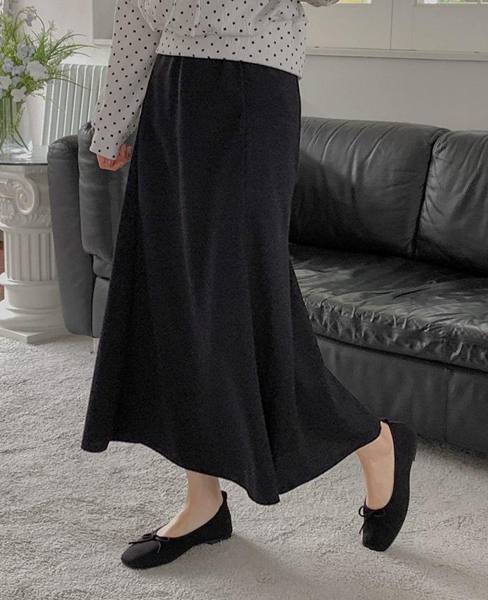[30-38][스판][밴딩]소프트플레어 스커트