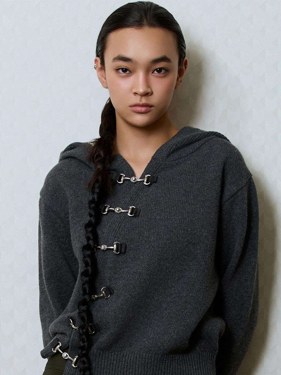 [10/17 예약배송] GT UNBALANCE CARDIGAN(CHARCOAL)
