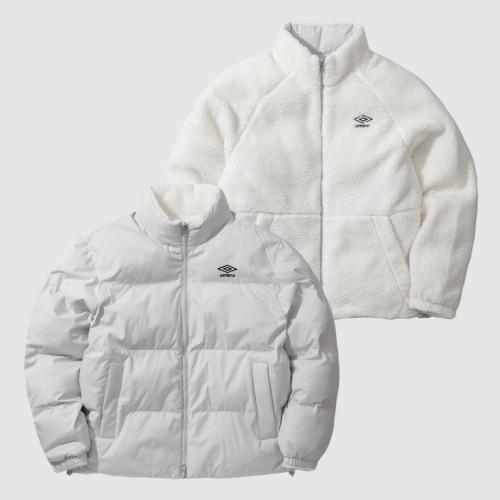 엄브로(UMBRO)  온앤오프 리버시블 플리스 패딩 자켓 그레이(UO423CPJO1) - 사이즈 & 후기 | 무신사