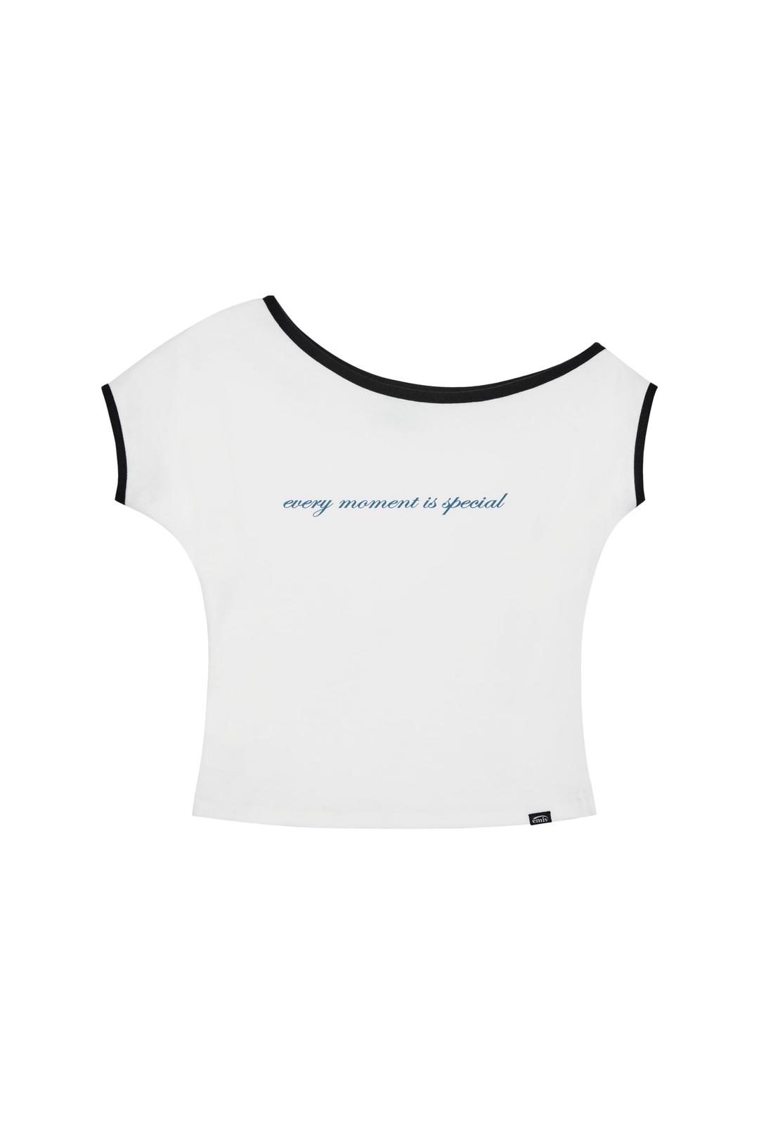 ONE SHOULDER TOP-WHITE