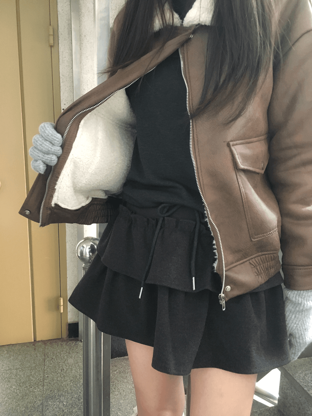 뮤트크레메 [기획/뽀글안감] 헤르드 무스탕 jumper