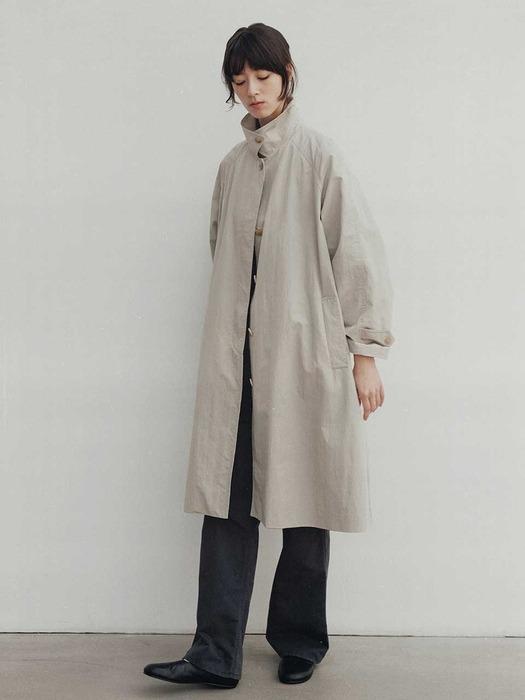 Classic oversized balmacaan (Beige)