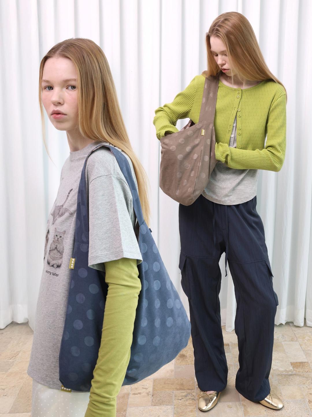 Dotted Reversible Day Bag [2 Color]