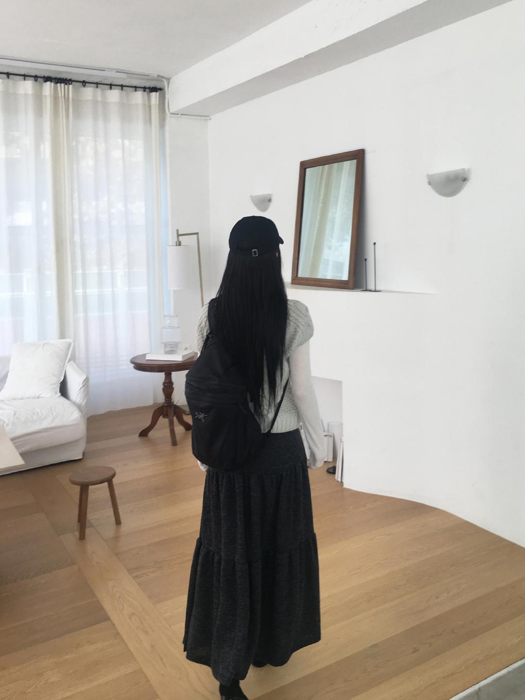 노비야카 [주문폭주] Maho cancan long skirt (3col)