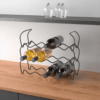 와인바 적재형 와인거치대 라바 블랙