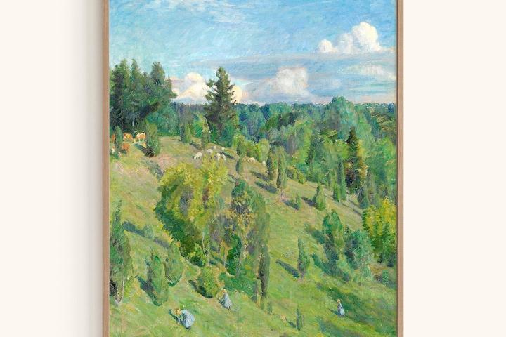 명화 인테리어 액자 포스터 / 어거스트 아이에바케-Landscape in Sun, 1903