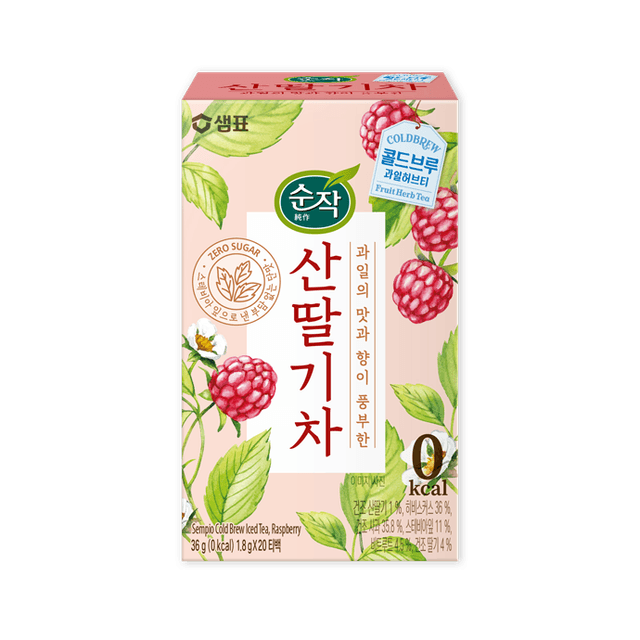 순작 산딸기차 티백