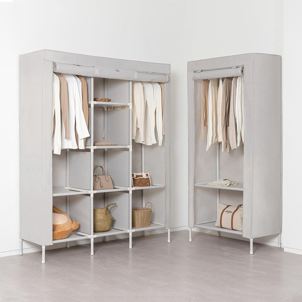 MF매직하우스 비키니옷장 철제 시스템행거 커버형 드레스룸 옷걸이행거