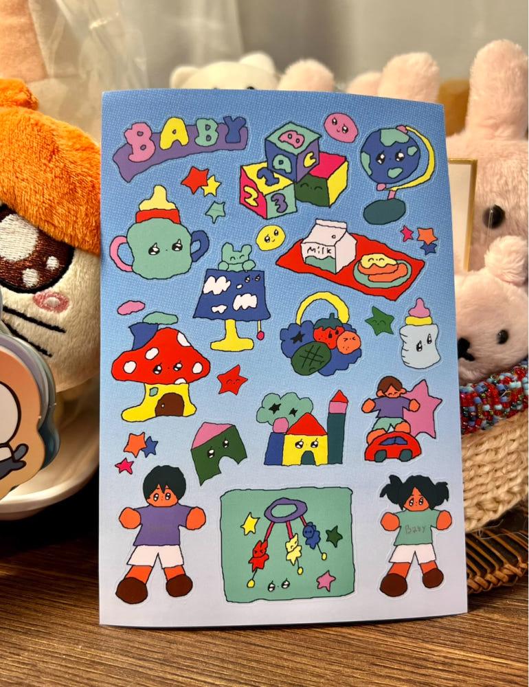 YAO x creamhoney baby pet 스티커