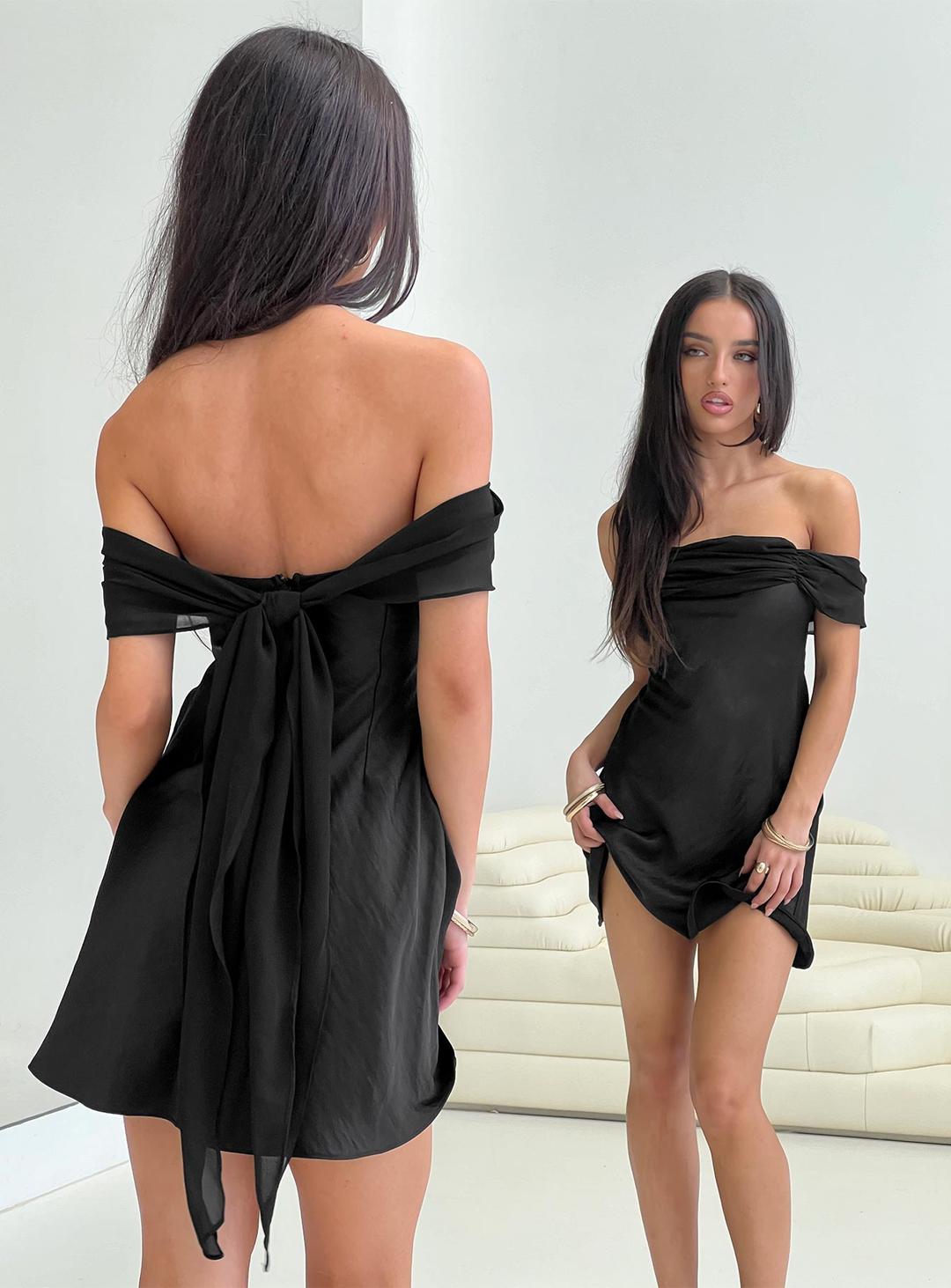 Adoration Mini Dress Black - US 0 / Black