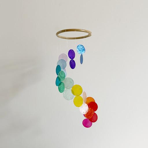 [오사카 실로폰_레인보우(3.5cm)]자개모빌