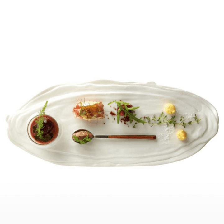 화이트 메모리즈 오벌 플레이트