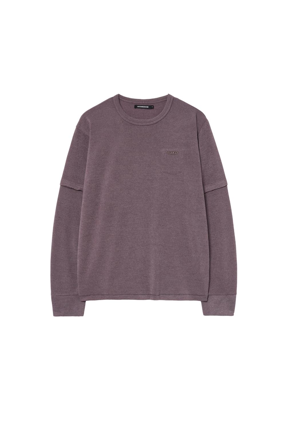 Layer Cuffs Tee Dark Lavender
