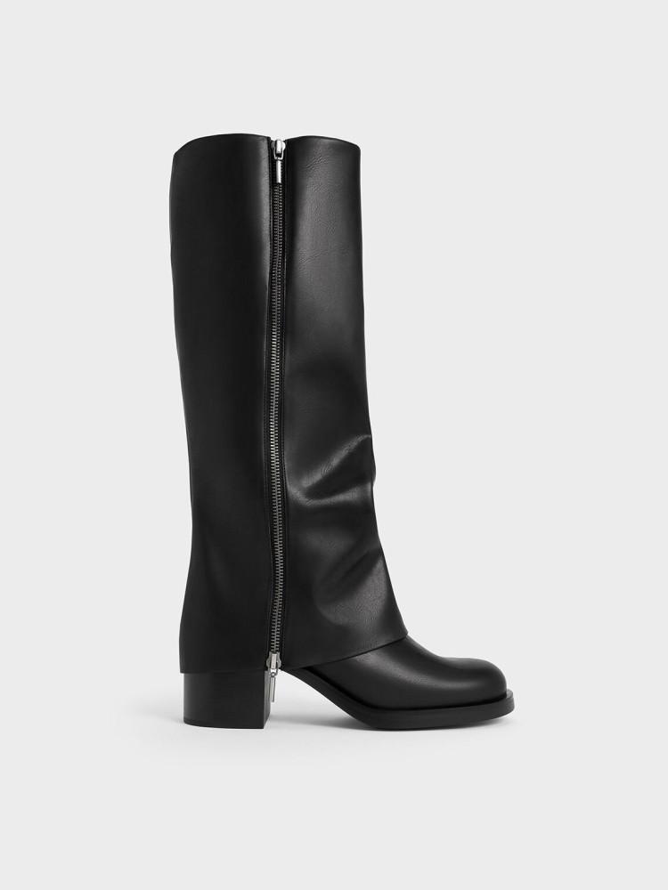 찰스앤키스 루이스 사이드지퍼 니하이부츠 CK1-90580191