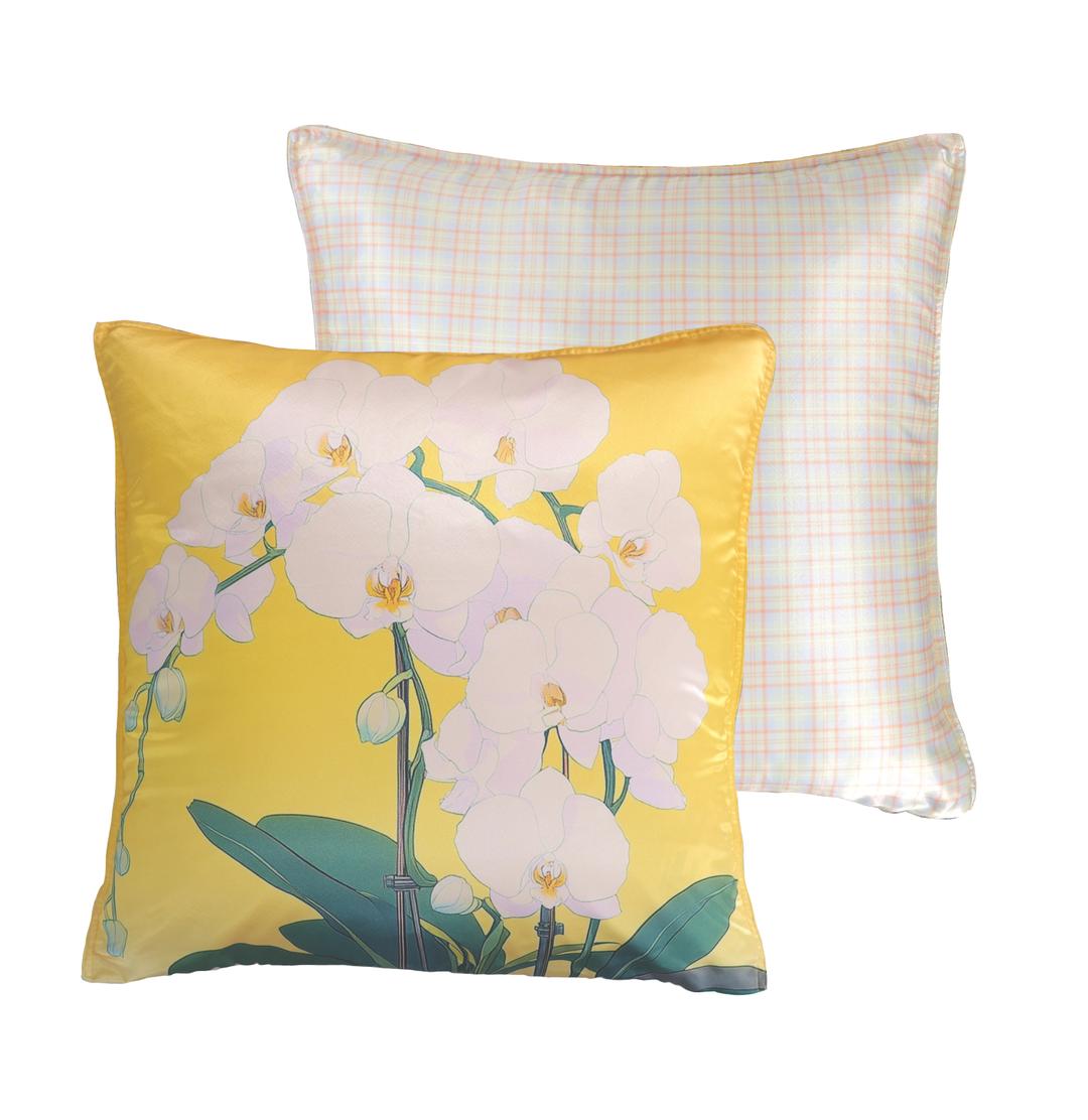 Orchid cushion cover