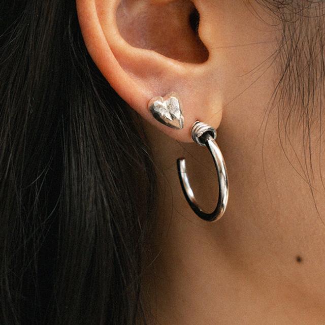 Tiny love earring