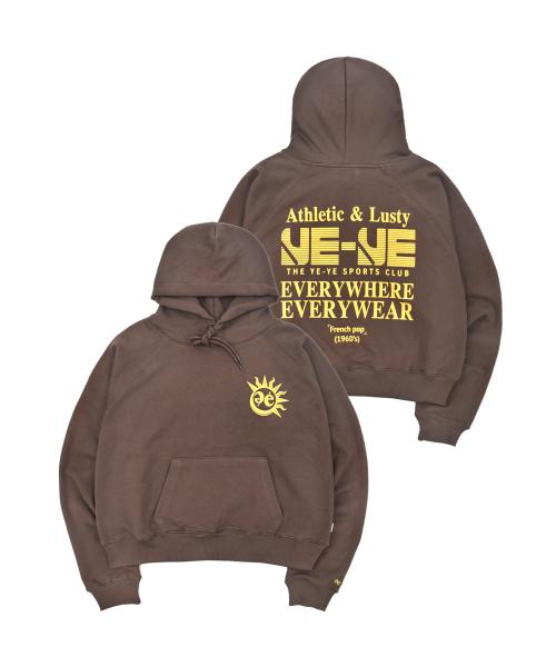 예예(YEYE)  Athletic Logo Hoodie [Brown] - 사이즈 & 후기 | 무신사