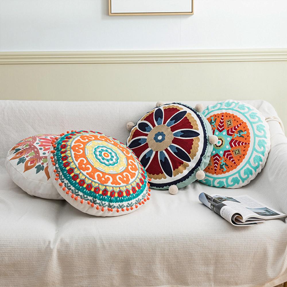 바반투 모로칸 에스닉 원형 쿠션 4종 : 바반투 Bhavantu
