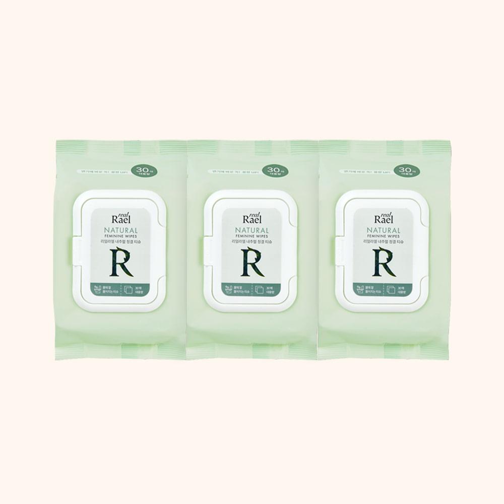 내추럴 청결 티슈 30매 3세트 (90매)