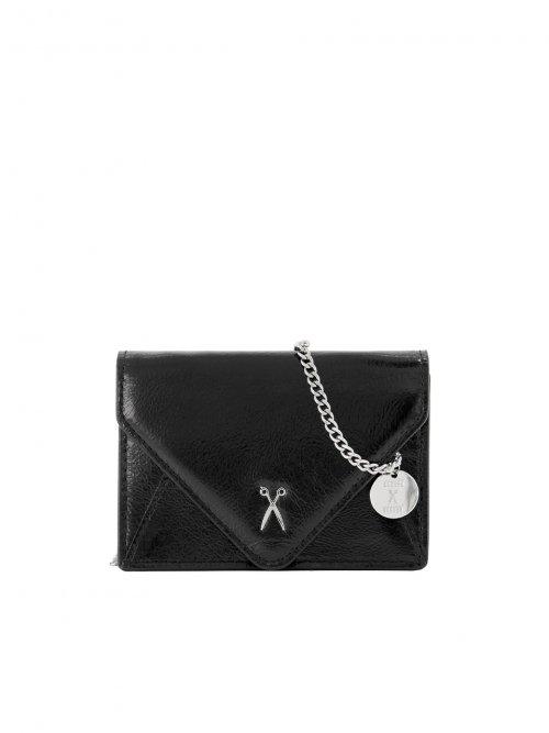 조셉앤스테이시(JOSEPH&STACEY)  Easypass Amante Card Wallet With Chain Glossy Black - 사이즈 & 후기 | 무신사