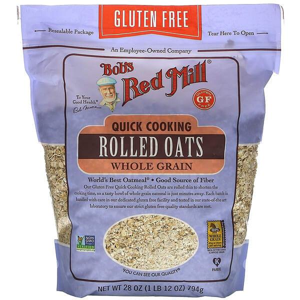 Bob's Red Mill, 빠르게 조리되는 납작 귀리, 통곡물, 글루텐 무함유, 794g(28oz)