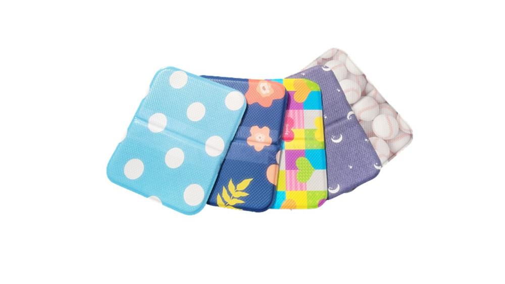 미니방석 미니매트 파크론 목욕탕 사우나 휴대용 2단접이식 1개