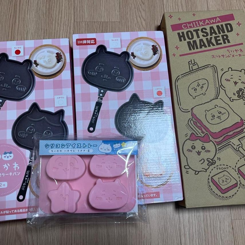 오늘까지 할인) 치이카와 후라이팬, 샌드위치틀 ,얼음틀 일괄