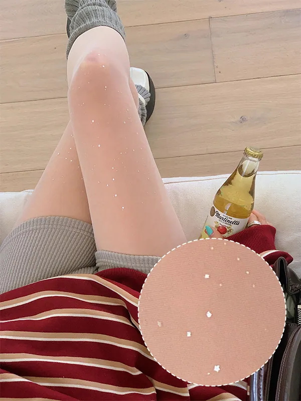 글리터 시스루 스타킹