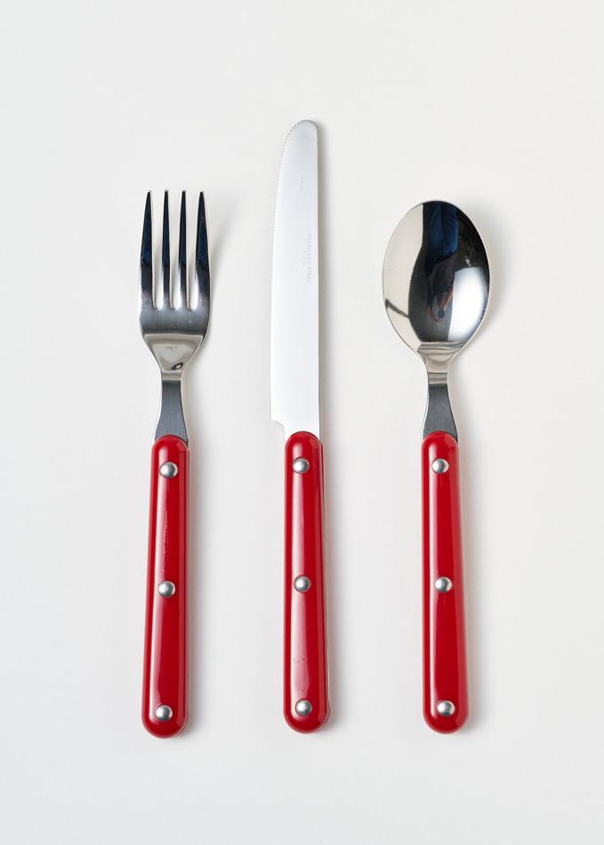 버튼 디너  커트러리 _ 레드