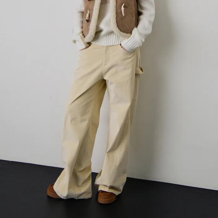 [FW 기모버전]커브드 킹크 코듀로이 팬츠 3Color