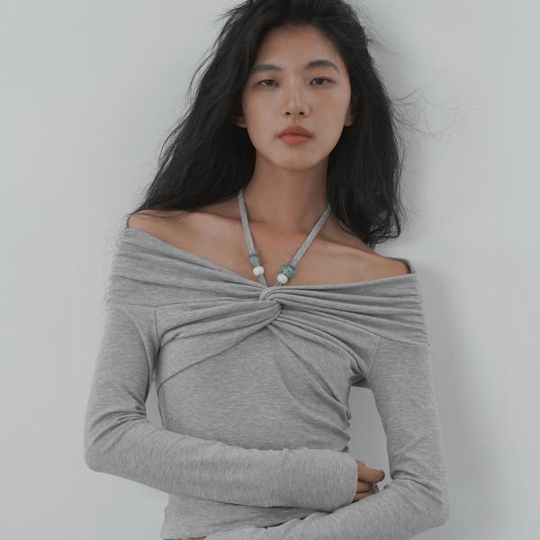 Beaded Halter T-shirt