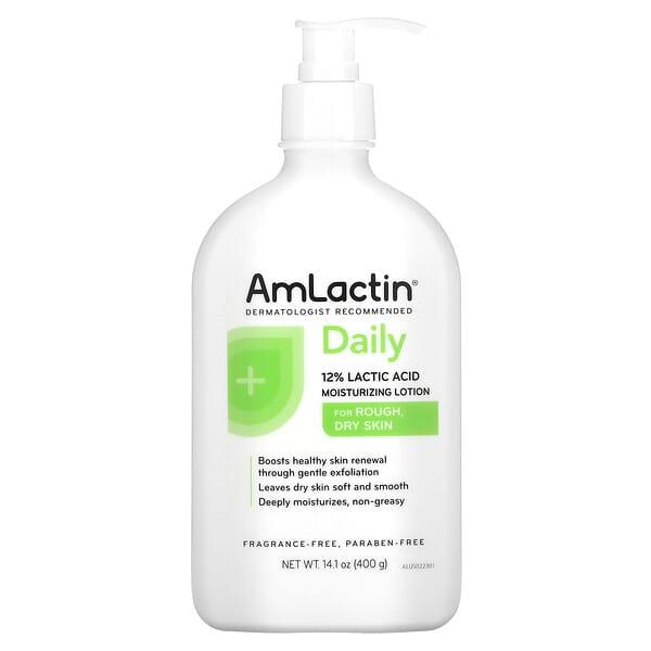 AmLactin, 데일리 모이스처라이징 로션, 향료 무함유, 400g(14.1oz)