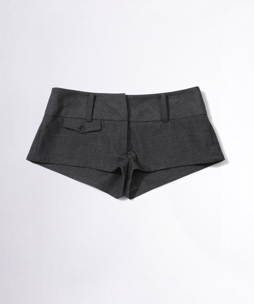 Tailored Micro Shorts Gray