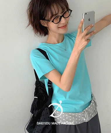 [MADE] 베일리 데일리 컬러 반팔 티셔츠