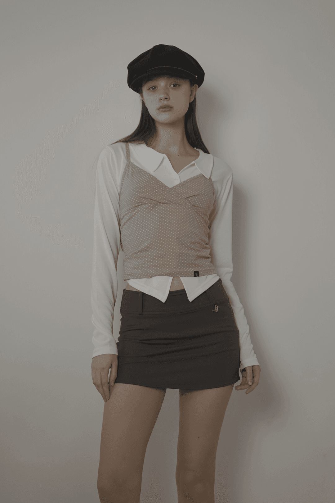 Plain see-through shirt