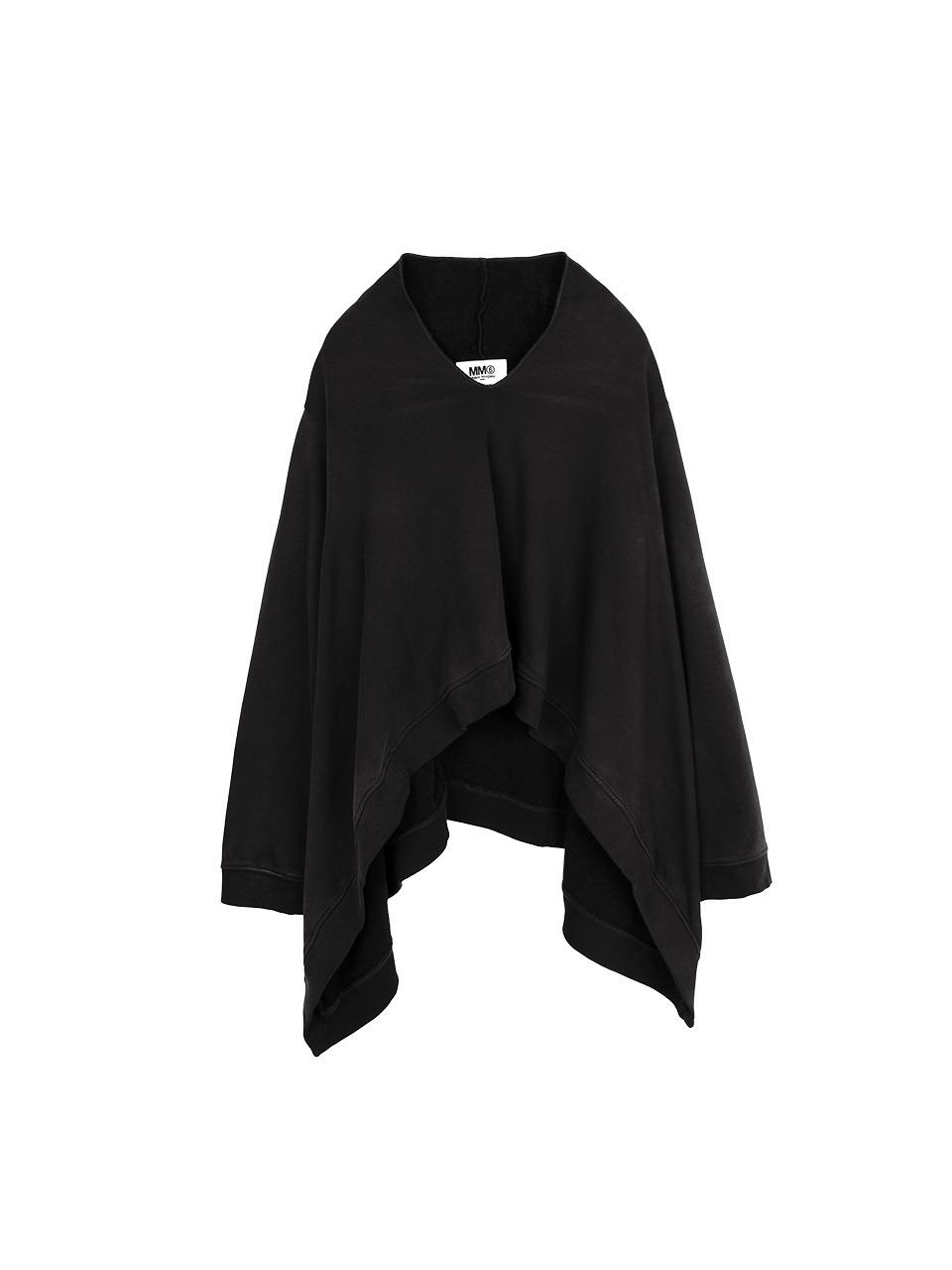 MM6 - FELPA DISTRESSED SWEATSHIRT (BLACK)