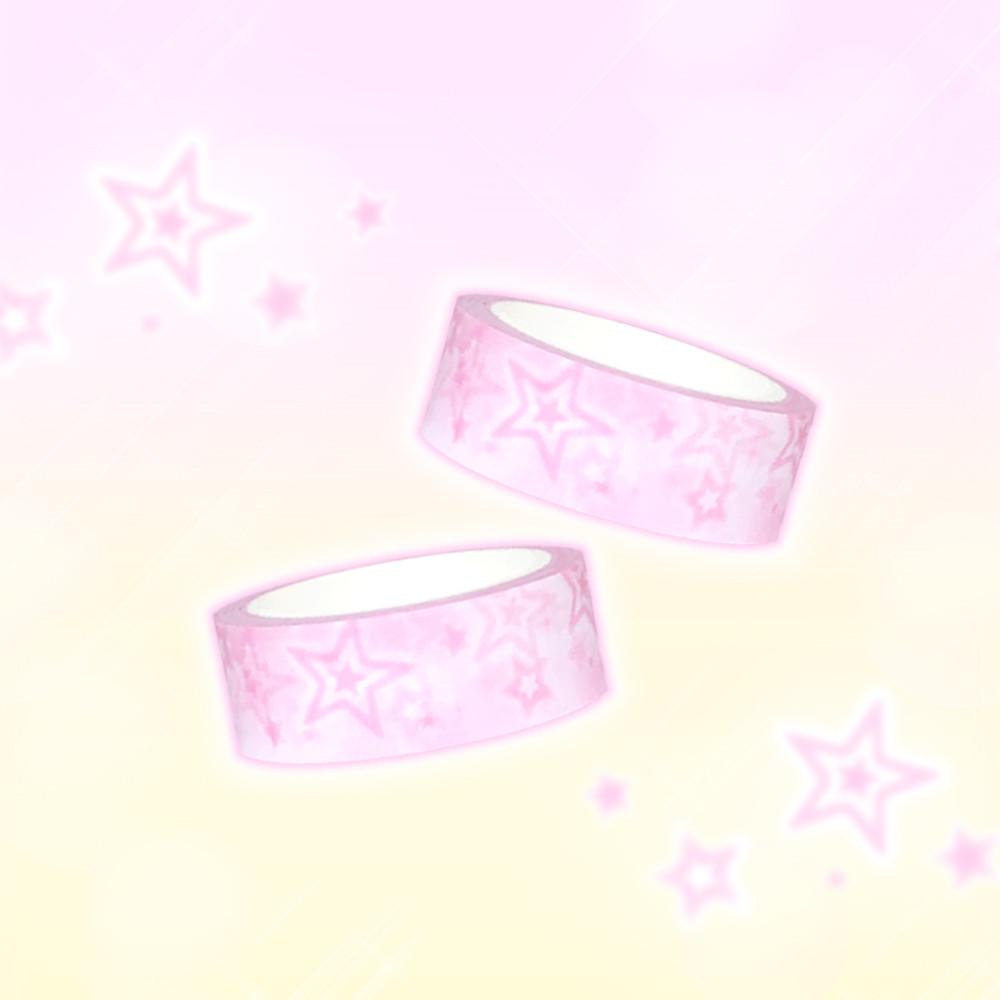 [크리미밀키] 핑크 키치 스타 마스킹테이프