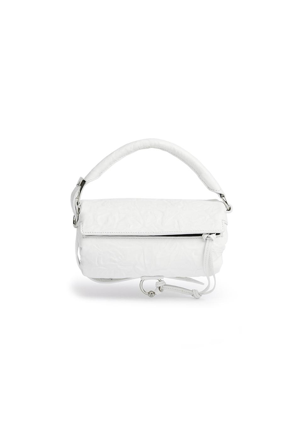 YY CRINKLE PILLOW HANDLE MINI, WHITE