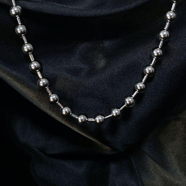 Big ball chain necklace / 빅 볼 체인 목걸이