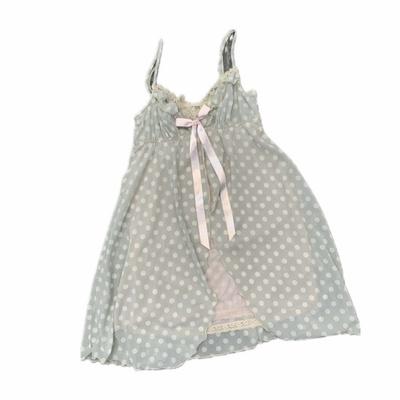 도트 시스루 레이어드 나시 원피스