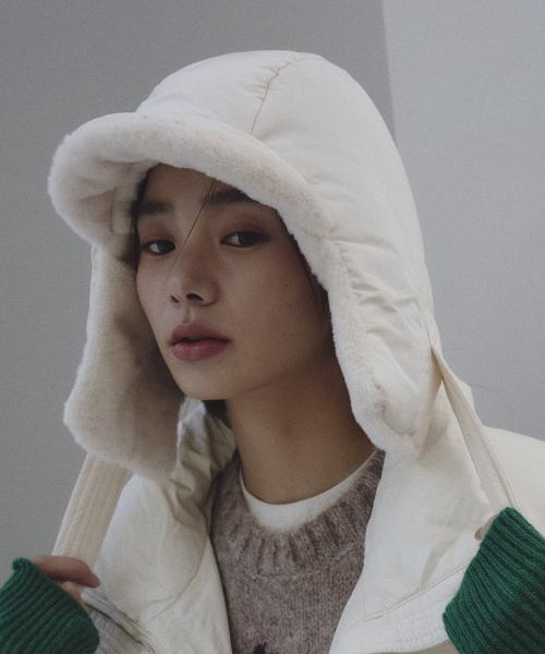 퍼패딩 바라클라바 [아이보리]
