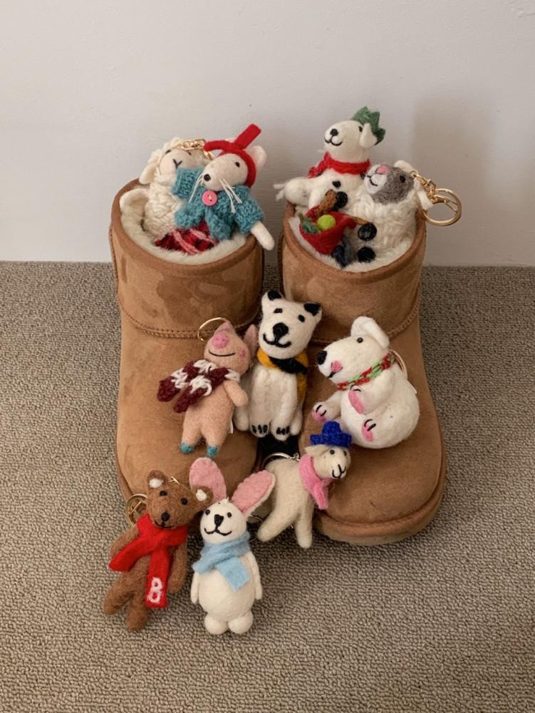 [소예피네] new추가 애니멀 핸드메이드 양모 키링 (24type)