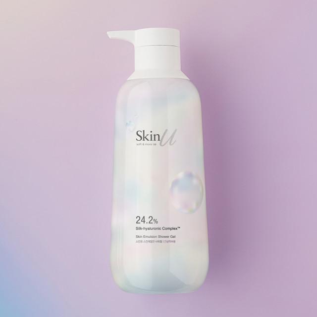 스킨유 에멀전 샤워젤 by 해피바스 건성 피부용 600ml [ 저세상거품력 ㅣ 스킨케어성분 24.2% | 향좋은 바디워시 ]