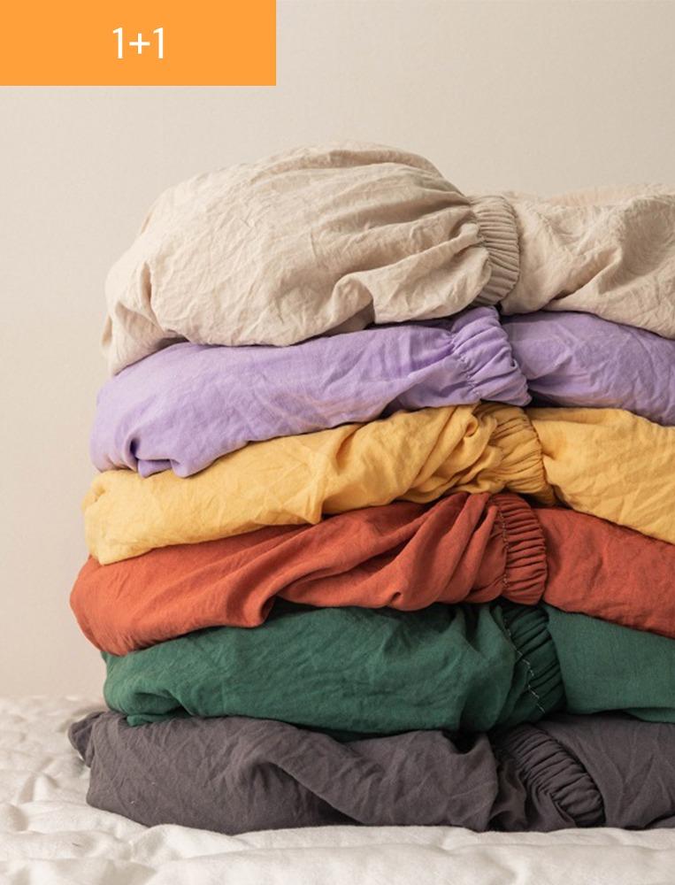 [1+1] 퓨어터치 항균 워싱 매트리스커버(SS/Q) 6colors