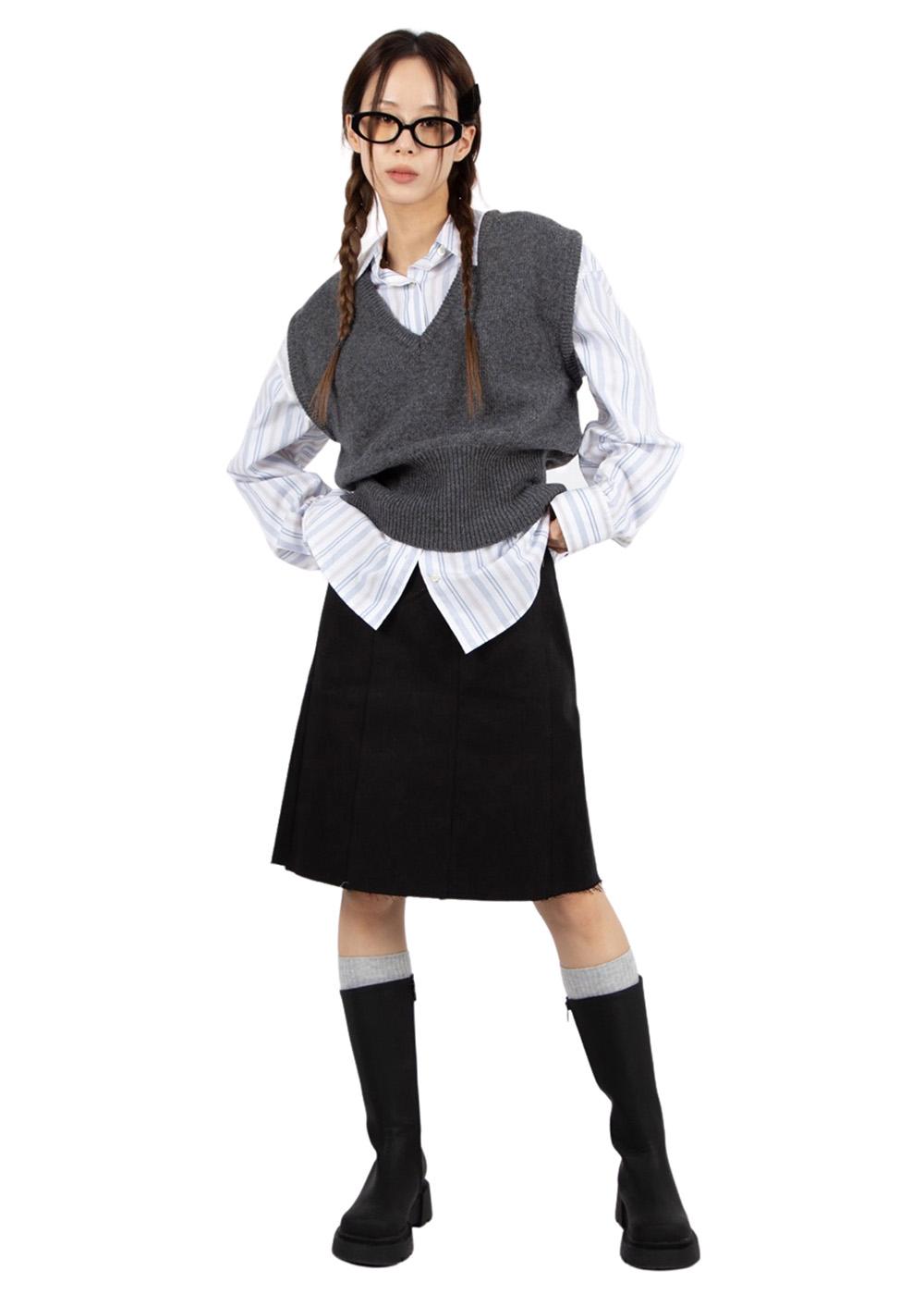 SCATTER MIDI SKIRT