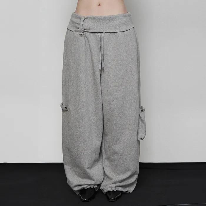 Rib Terry Pocket Sweat Pants (MELANGE GRAY)
