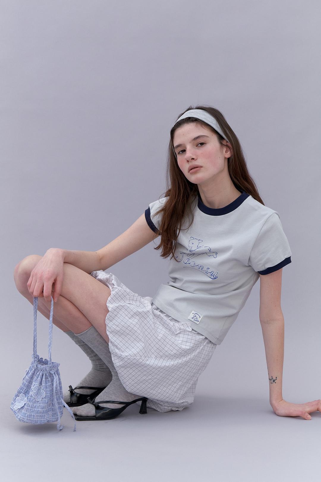 (2nd) Hop Print Tshirt (Grey)