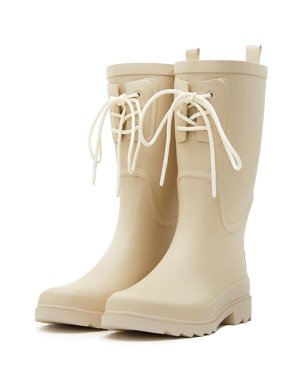 RAIN BOOT MIDDLE CREAM BEIGE [~6/4까지]★6/3 예약발송