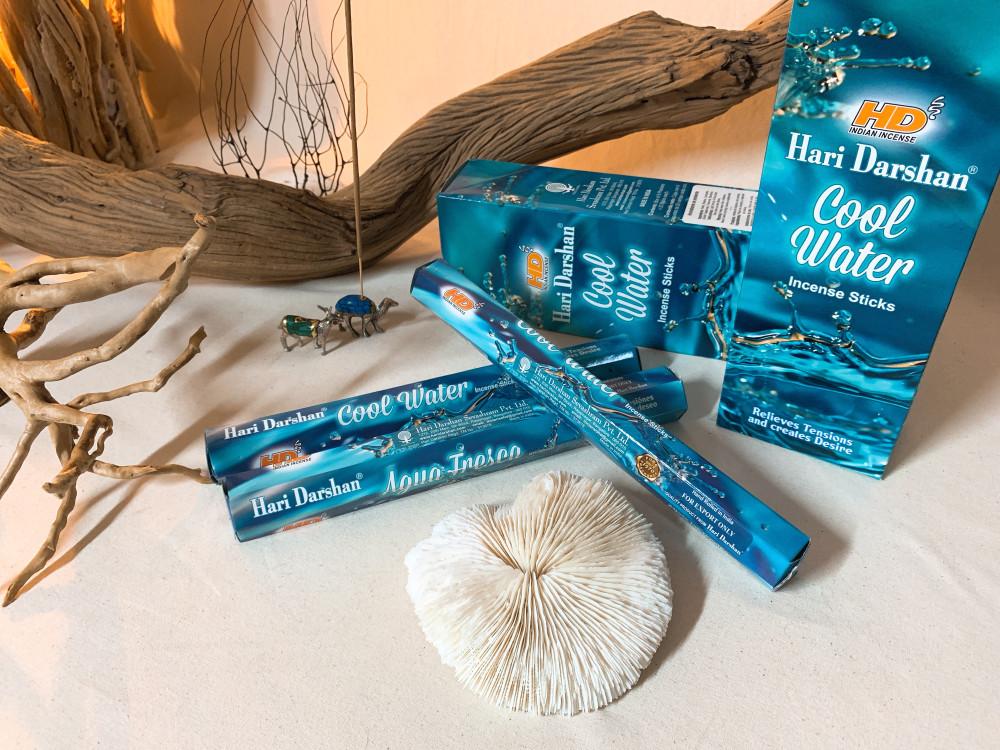 재입고 Hari Darshan HD cool water 쿨워터 인센스스틱 죽향 다르샨