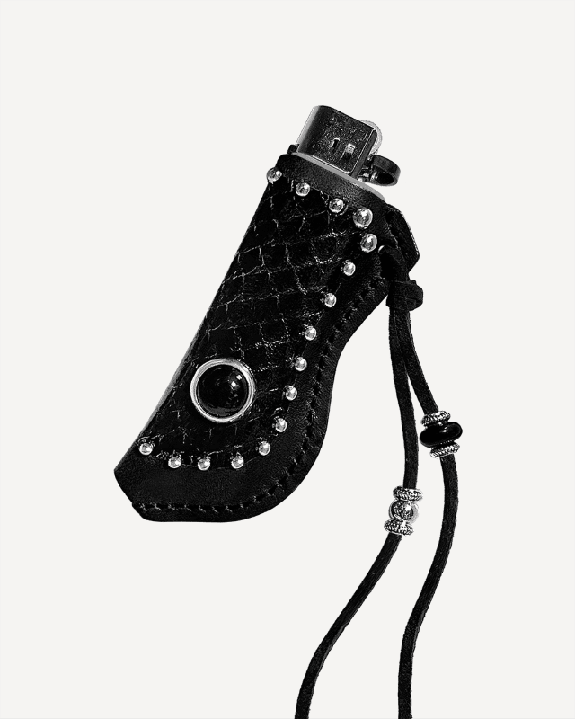 Black Stone Lighter Holder [Black]